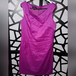 AB Studio - Sleeveless Midi Cocktail Dress - Purple - Size 12 - NWOT